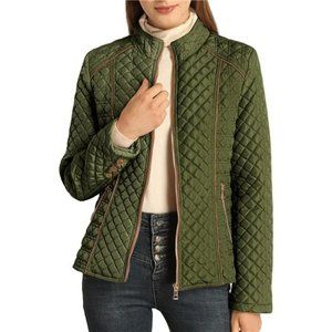 Women's Diamond Quilted Lightweight Puffer Jacket Spring and Winter Padd…